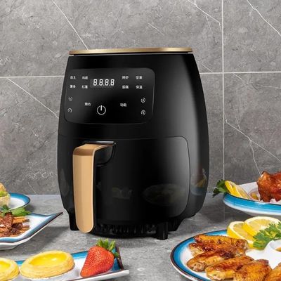 Işık göstergesi ile işlev 4.5L 6L Yapışkanlık Yoksun Yüzey Pişirme Hava Friteri Yağsız