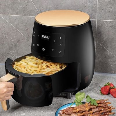 Işık göstergesi ile işlev 4.5L 6L Yapışkanlık Yoksun Yüzey Pişirme Hava Friteri Yağsız