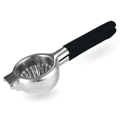 340G Limon Citrus Press Suç makinesi paslanmaz çelik yapısı ve yumuşak silikon kolu ile