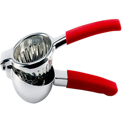 340G Limon Citrus Press Suç makinesi paslanmaz çelik yapısı ve yumuşak silikon kolu ile