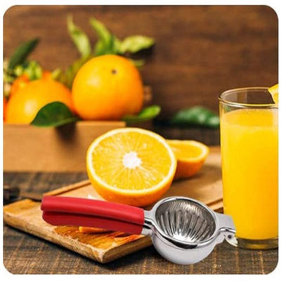 340G Limon Citrus Press Suç makinesi paslanmaz çelik yapısı ve yumuşak silikon kolu ile