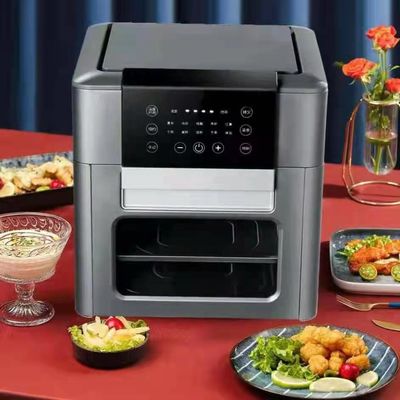 1201W-1500W Voltajlı Ticari Hava Kızdırıcısı Dijital 12L 15L Mini Rack ile Yağsız