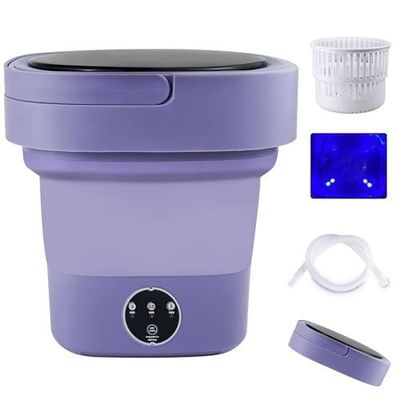 Plastik küvet Alt çoraplar için tamamen otomatik taşınabilir mini katlanabilir çamaşır makinesi