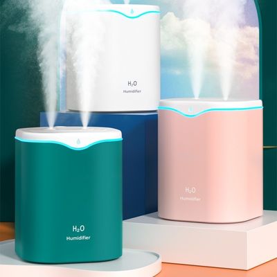 Otel Aromaterapi USB Araç Ofis Ev Esanslı Yağı için Çift Nozzle Hava Nemlendiricisi