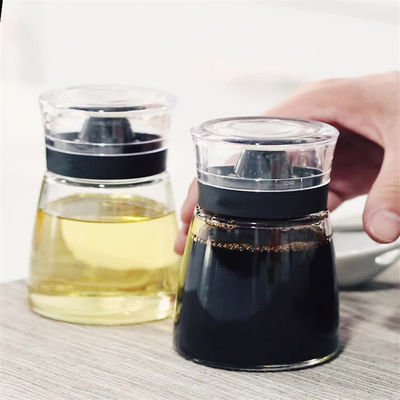 Şeffaf Cam Yağ Kavanozu 170ML Mutfak malzemeleri için sirke yağı püskürtme şişe seti 425g