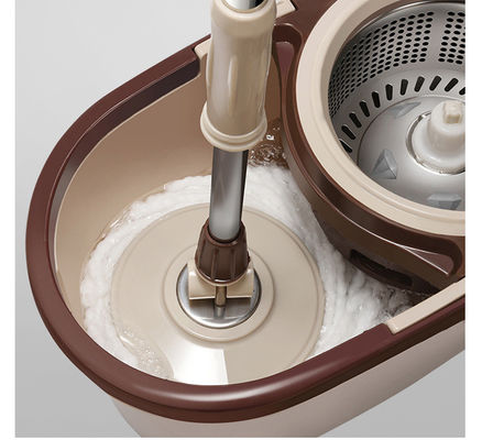 Paslanmaz Çelik Wringer 360 Spin Easy Clean Cyclone Yere Temizlik Mop ve Kovası Seti