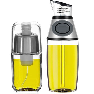 OEM ODM 500ml Zeytinyağı Cam Yemek Yağı dağıtıcısı Mutfak Yağı Şişesi dağıtıcı