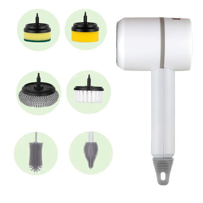 Elektrikli Lavabo Fırçası 6 in 1 Banyo ve Mutfak Temizliği El Fırçası