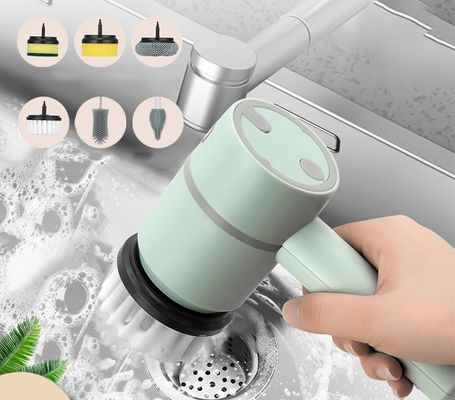 Banyo küveti ve bulaşık lavabı için 5 in 1 elektrik temizlik fırçası