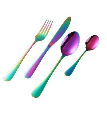 Restoran Bulaşık Seti Ev Otel 410 Paslanmaz Çelik Bıçak Çatal Kaşık Biftek Pasta