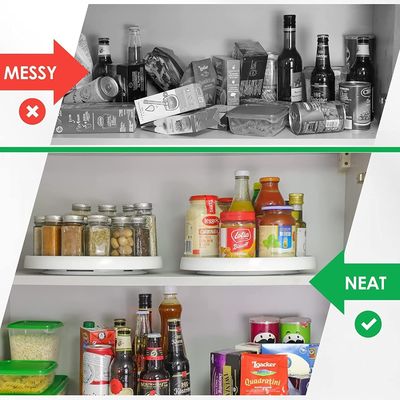 Mutfak baharat sosu sirke şişe depolama için küçük plastik kaymaz baharat rafı