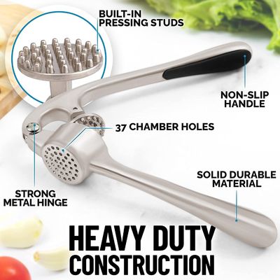 Kabul edilebilir OEM/ODM Paslanmaz Çelik Sarımsak Baskı Çakıcı Mincer Squeezer Chopper