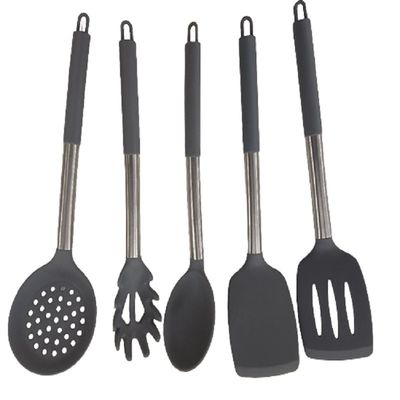 Doldurulmuş Silikon Yapışmayan Kaşık Balık Kızartma Sızıntı Spatula Ev Ev Ev Yaprakları Set