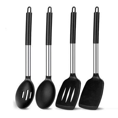 Doldurulmuş Silikon Yapışmayan Kaşık Balık Kızartma Sızıntı Spatula Ev Ev Ev Yaprakları Set