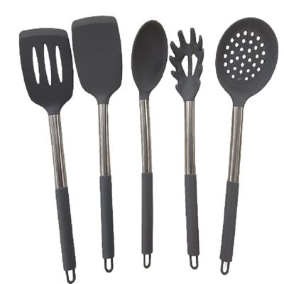 Doldurulmuş Silikon Yapışmayan Kaşık Balık Kızartma Sızıntı Spatula Ev Ev Ev Yaprakları Set