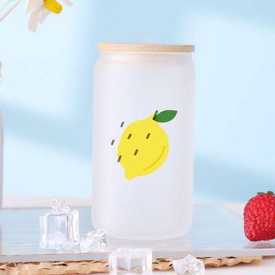 Doğal Sağlıklı 16oz Dondurulmuş Bira Bardası Bambu Kapaklı ve Samanlı En İyi Bar Hediyesi