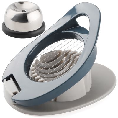 Kaynatılmış yumurta için paslanmaz çelik yumurta kesicisi el yapımı yumurta kesme tel 12*8.3*3.2cm