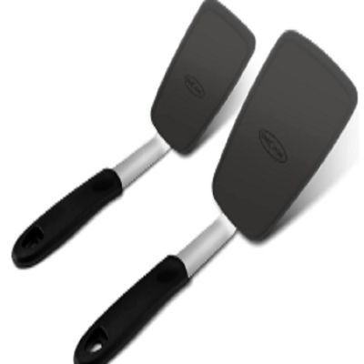 Doldurulmuş 2 Paket 600F Sıcaklığa dayanıklı yapışkan olmayan Yumurta Silicone Spatula 149 115G