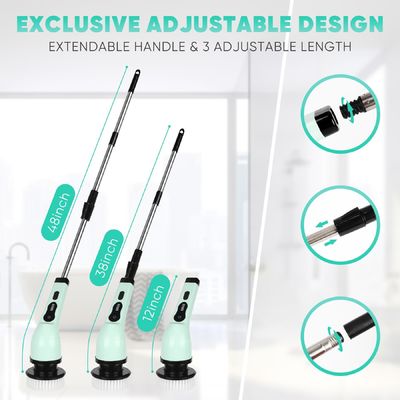 Elektrik Spin Scrubber Kablosuz Banyo Tub Mutfak Temizleyici Ev Temizliği Fırçası