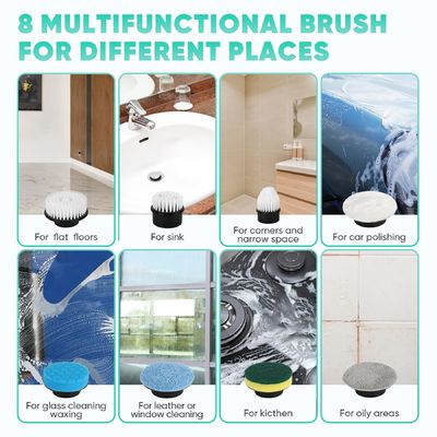 Elektrik Spin Scrubber Kablosuz Banyo Tub Mutfak Temizleyici Ev Temizliği Fırçası