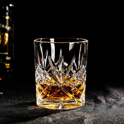 340ml Lüks Açık Kaya Tasarımı Cam Kristal Kağıtlı Lüks Viski Bira Bardağı