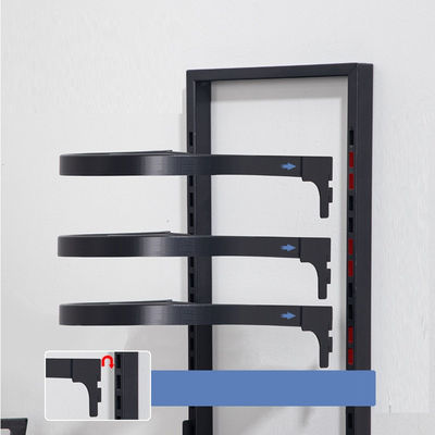 Karbon Çelik Mutfak Dolabı Organizatörü Kabine Altında Depolama için Düzenlenebilir Pot Rack