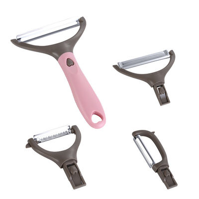 En iyi 4 adet Peeler Set Meyve Sebze Aletleri için Çok Fonksiyonlu Mutfak Cihazı