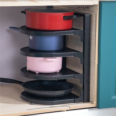 Mutfak Aygıtlarını Tutmak İçin 3 Katmanlı Pot ve Pan Organizer Özel Metal Pot Rack
