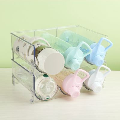 PET Şarap ve İçecek Organizer Raf Mutfak Dolabı Buzdolabı Plastik Şişe Sahibi