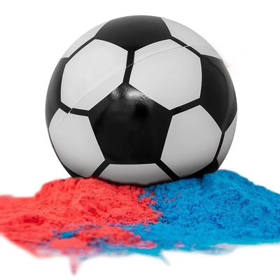 Bebek Çocuk Kız Duş Partisi Malzemeleri Cinsiyetini Açıklayın Mavi ve Pembe Tozlu Futbol Topu
