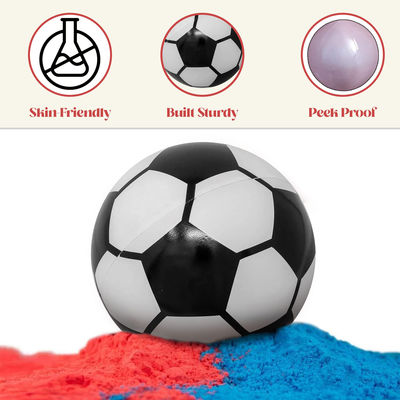 Bebek Çocuk Kız Duş Partisi Malzemeleri Cinsiyetini Açıklayın Mavi ve Pembe Tozlu Futbol Topu