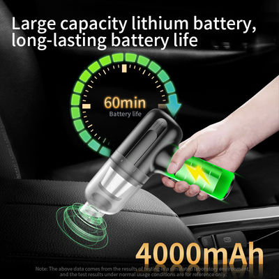 90w 9000PA Kablosuz Brushless Motor ve USB Güç Kaynağı ile El Aspiratörü