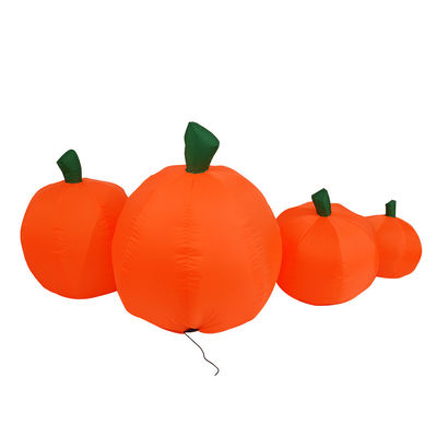 2.2m Uzun Dış Ev Halloween Şişme Balkabağı Dekorasyonları LED Işıklarla