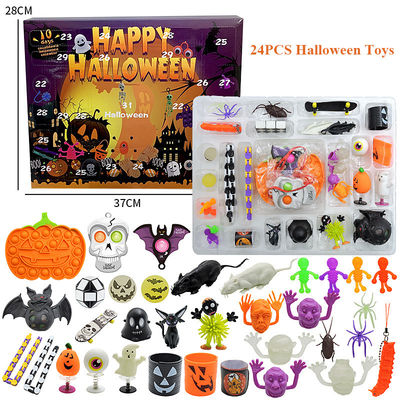 Karikatür Fidget Squishy Toy 18pcs 24pcs Kör Kutusu Cadılar Bayramı Oyuncakları Squeeze Toys for Kids