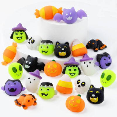 Karikatür Fidget Squishy Toy 18pcs 24pcs Kör Kutusu Cadılar Bayramı Oyuncakları Squeeze Toys for Kids