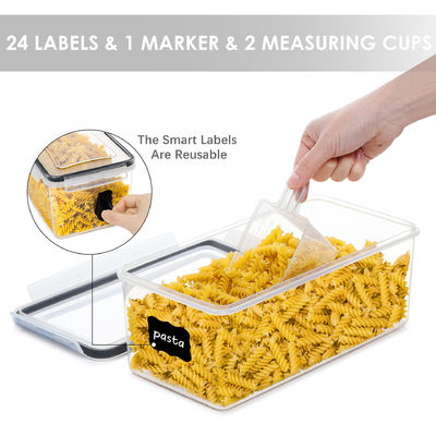 OEM/ODM Kabul edilebilir Noodles için 3.2L BPA Serbest Plastik Kaplar Tahıl Depolama 4pack Set