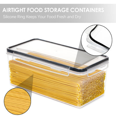 OEM/ODM Kabul edilebilir Noodles için 3.2L BPA Serbest Plastik Kaplar Tahıl Depolama 4pack Set