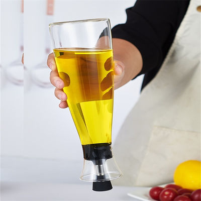 650ML/400ML cam yağ ve sirke dağıtıcı şişeler, mutfak için damlalama tasarımı yok