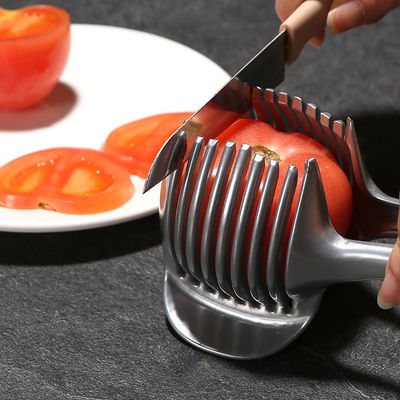 Meyve Kesme Makinesi 304 Paslanmaz Çelik El Mutfak Eşyaları Domates Kesme Lemon Kesme