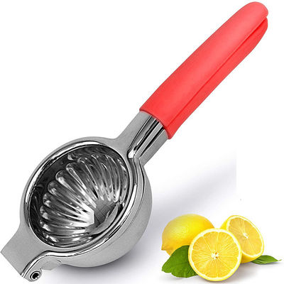 Silikon kauçuk kolu ve paslanmaz çelik tasarımı olan El Limon Sitrus Pres Suçlayıcı