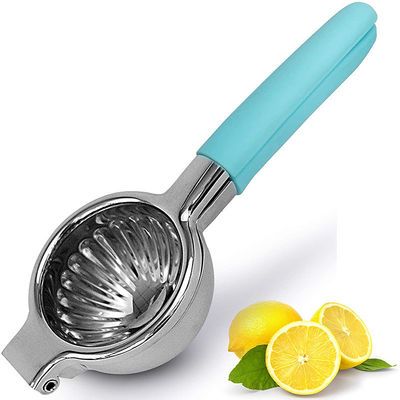 Silikon kauçuk kolu ve paslanmaz çelik tasarımı olan El Limon Sitrus Pres Suçlayıcı