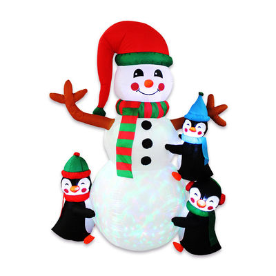 Parti ve Noel Dekorasyonu LED Işıklar Özel Logo ile şişme Noel Baba