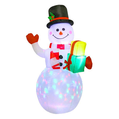 Kapalı Açık Bahçe Noel Dekorasyonları 6ft Noel şişirme Noel Baba LED Işıklarla Yeşil