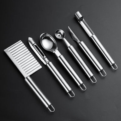 Restoran Mutfak Gadgets Set 6 Parça Paslanmaz Çelik Çok Fonksiyonlu Meyve Araçları