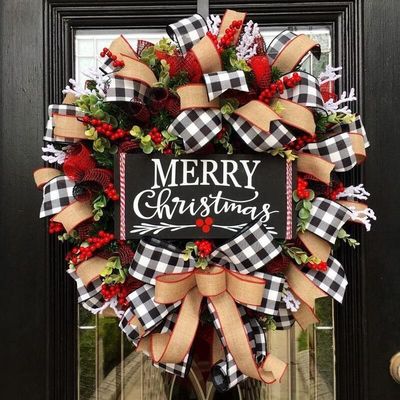Dışarıdaki Noel süslemeleri için yumuşak kumaş ve plastik Noel Çam Çubukları