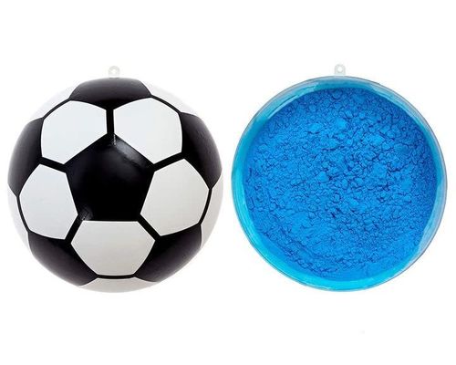 Cinsiyet Açıklama Rekviyetler Konfetti Toz Doldurucu 14*14*14cm Bebek Kutlamaları için Futbol