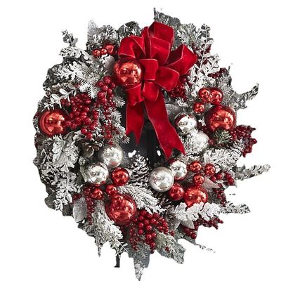 Özel Logo Mutlu Noel Ön Kapı Parti Dekoru için Yapay Çam Girlanda