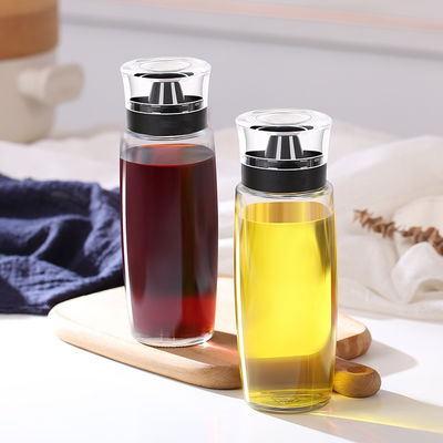 Cam Yağ püskürtücüsü sirke dağıtıcısı 280ml 9.5oz şişe ölçüm pompası ile