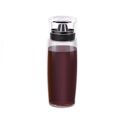Cam Yağ püskürtücüsü sirke dağıtıcısı 280ml 9.5oz şişe ölçüm pompası ile