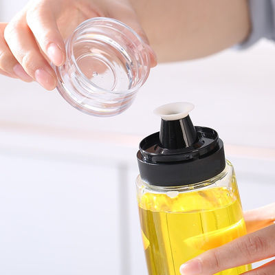 Cam Yağ püskürtücüsü sirke dağıtıcısı 280ml 9.5oz şişe ölçüm pompası ile
